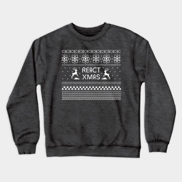 React Xmas Winter Pattern Crewneck Sweatshirt by hipstuff